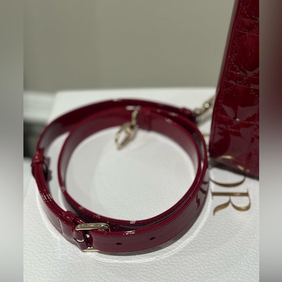 Lady Dior Small Cherry Red Pattern - Picture 11 of 14